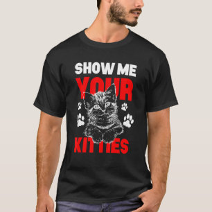 猫ちゃんのCat Gagを表示 Tシャツ