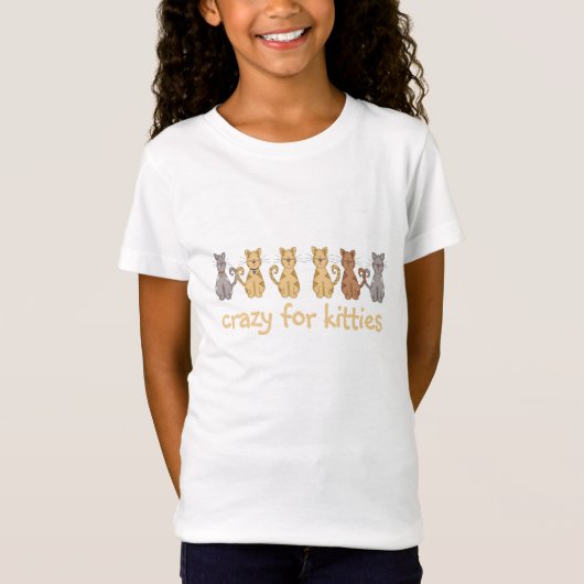 猫ちゃんのTシャツおよびギフトのために熱狂する Tシャツ (正面)