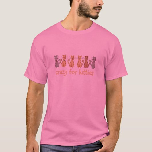 猫ちゃんのTシャツおよびギフトのために熱狂する Tシャツ (正面)