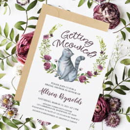 猫ちゃんウェディングシャワー 招待状