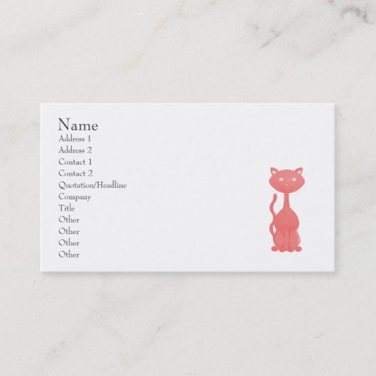 猫ちゃんズインパリ 名刺 (正面)