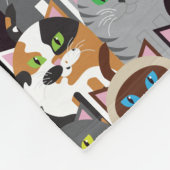 猫ちゃんフリースブランケット フリースブランケット (角)