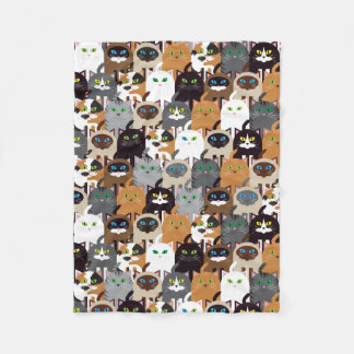 猫ちゃんフリースブランケット フリースブランケット