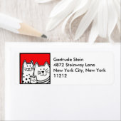 猫ちゃん住所 シール (インサイチュ)