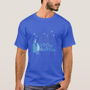 猫ちゃん及びPitties -冬のワイシャツ Tシャツ