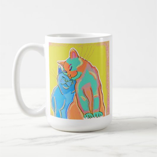 猫ちゃん愛マグ コーヒーマグカップ (左)