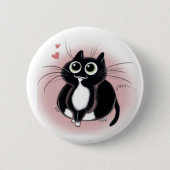 猫ちゃん愛! 缶バッジ (正面)