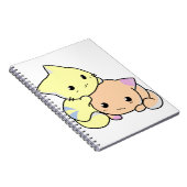 猫ちゃん漫画の猫のかわいい ノートブック (右側)