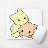 猫ちゃん漫画の猫のかわいい マウスパッド (マウス)