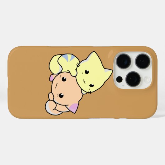 猫ちゃん漫画の猫のかわいい Case-Mate iPhoneケース (裏面 (横))