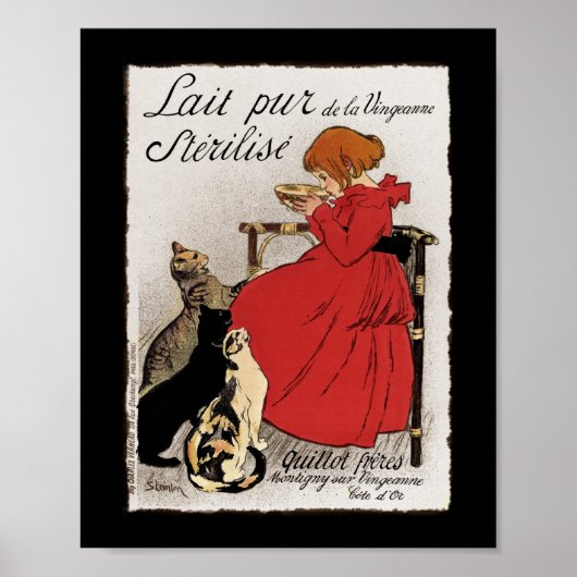 猫ちゃん用の牛乳のテスト ポスター (正面)