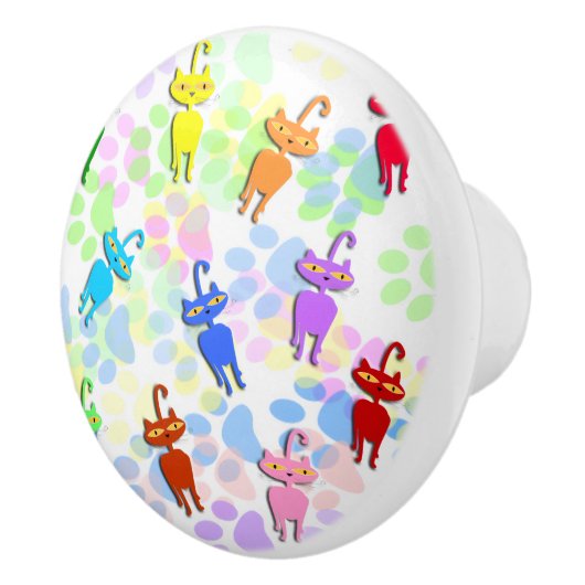 猫ちゃん セラミックノブ (右)