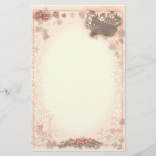 猫ちゃん 便箋 (正面)