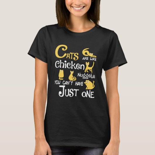 猫ってケチみたいなもんだよね Tシャツ (正面)