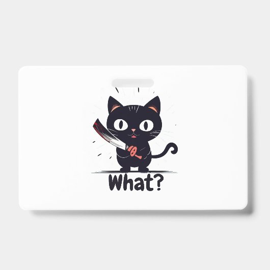 猫って何だって！ バッジ (正面)