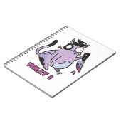 猫って何?ゾンビキャットハロウィン ノートブック (左側)