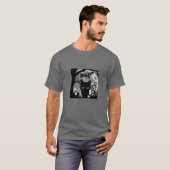 猫って何?墓地おもしろいの殺意ある猫ネコ Tシャツ (正面フル)