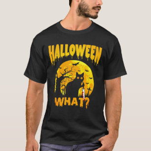猫って何?黒猫おもしろいシャツ殺意ネコ Tシャツ