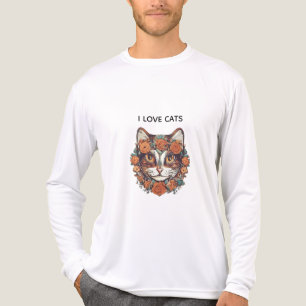 猫って凄いアートが大好き 猫好きデザイン トライブレンドTシャツ