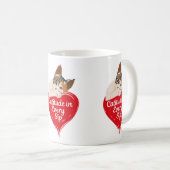 猫っぽくシッポ コーヒーマグカップ (正面右)