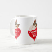 猫っぽくシッポ コーヒーマグカップ (正面左)