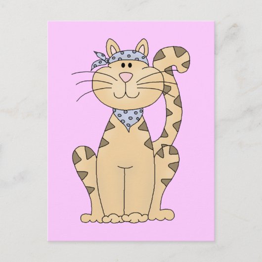 猫であカッコいいる ポストカード (正面)
