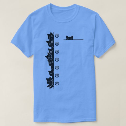 猫でいっぱいになったトベ・フォンセカ Tシャツ (デザイン正面)