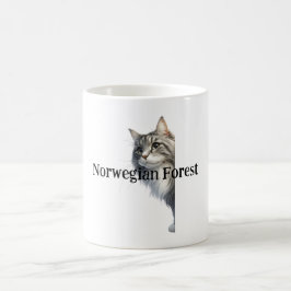 猫で手のまわりにフェスティバルの喜びを包む コーヒーマグカップ