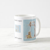 猫で落ちている元金回収のタイムの鳥! コーヒーマグカップ (正面右)