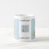 猫で落ちている元金回収のタイムの鳥! コーヒーマグカップ (中央)