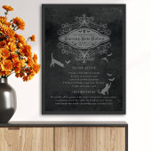 猫とおもしろいこうもりポーションレシピハロウィよくはしゃぐン ポスター