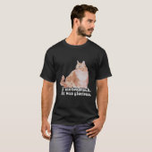 猫とおもしろい子猫好きのための不機嫌な猫ミーム Tシャツ (正面フル)