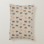 猫とお洒落ナイフのアクセント枕 アクセントクッション (裏面(縦))