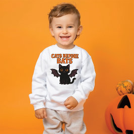 猫とこうもりハロウィンブラック