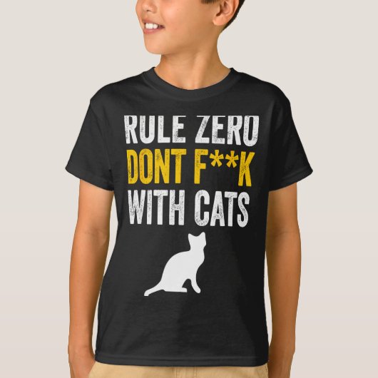 猫としないで ルール0 ゼロF Tシャツ (正面)