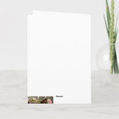 猫とのグリーティングカード カード (裏面)