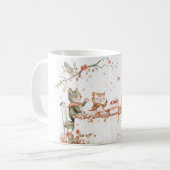 猫とのパーティー コーヒーマグカップ (正面左)