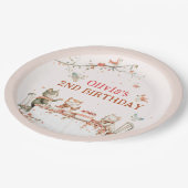 猫とのパーティー ペーパープレート (アングル)