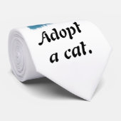 猫とのプロモーション関係を取る ネクタイ (ロール)