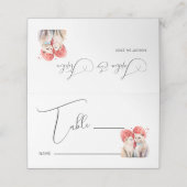 猫とのミニマル結婚リズム プレイスカード (外部開封)