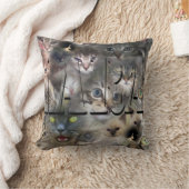 猫とのララ名 クッション (ブランケット)