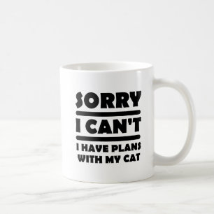 猫との予定 楽しいマグカップ コーヒーマグカップ