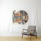 猫との出会い タペストリー (インサイチュ(横))