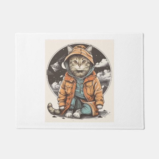 猫との出会い ドアマット (正面)