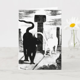 猫との出会い – Eduard Manet - Cat Art カード