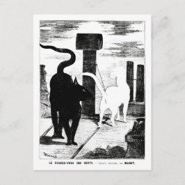 猫との出会い – Eduard Manet - Cat Art ポストカード