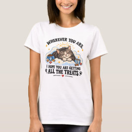 猫との別れを偲ぶメモリアル Tシャツ