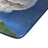猫との夢のような夜空 カッティングボード (角)