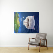 猫との夢のような夜空 タペストリー (インサイチュ(横))