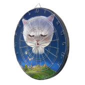 猫との夢のような夜空 ダーツボード (正面右)